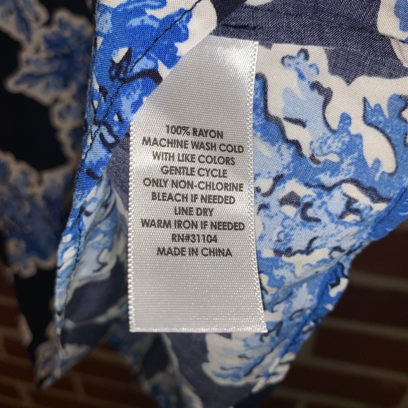 CROWN & IVY | Blue Sleeveless Tie Back Top Sz M - Picture 7 of 7